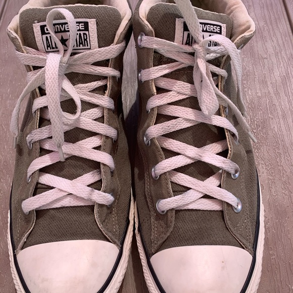 mens grey converse size 10